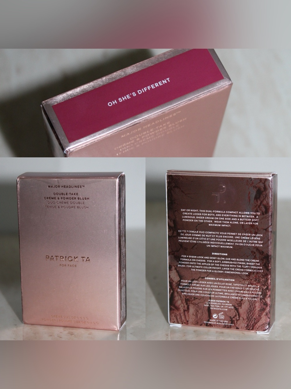 PATRICK TA 'Oh She’s Different' Major Headlines Double-Take Creme & Powder Blush - Picture 3 of 16